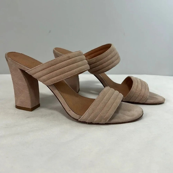 Halogen Shoes - Halogen Blush Pink Suede Heel Sandal, size 8.5